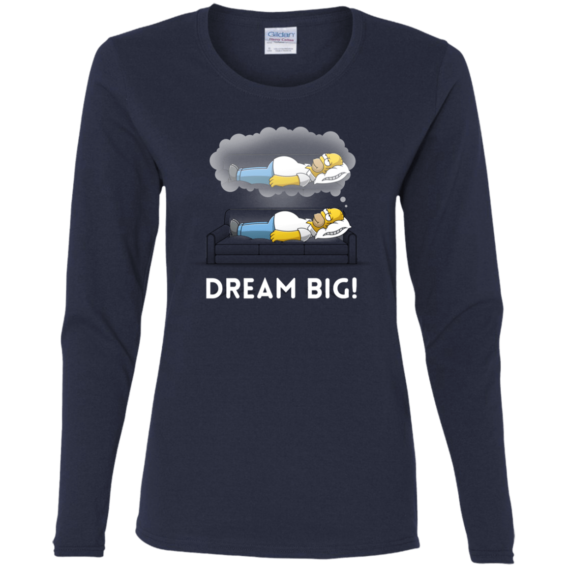 T-Shirts Navy / S Dream Big! Women's Long Sleeve T-Shirt