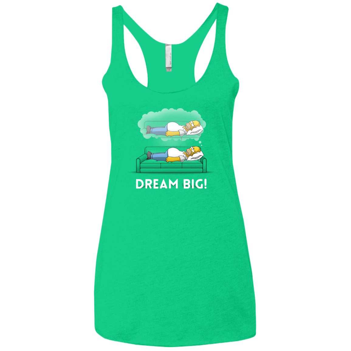T-Shirts Envy / X-Small Dream Big! Women's Triblend Racerback Tank