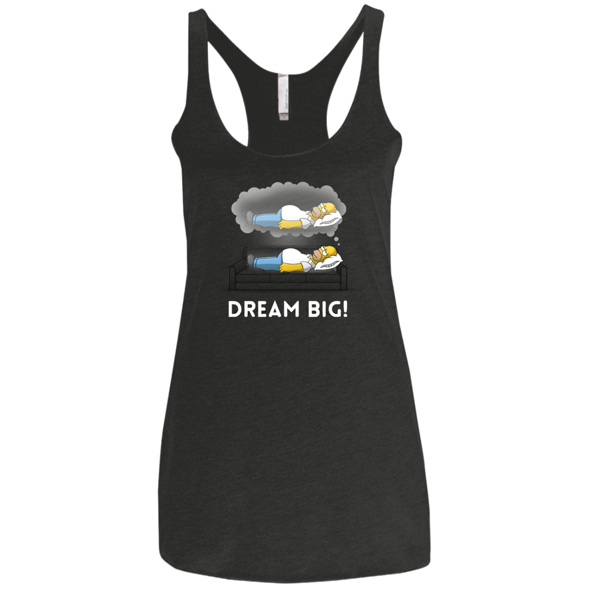 T-Shirts Vintage Black / X-Small Dream Big! Women's Triblend Racerback Tank