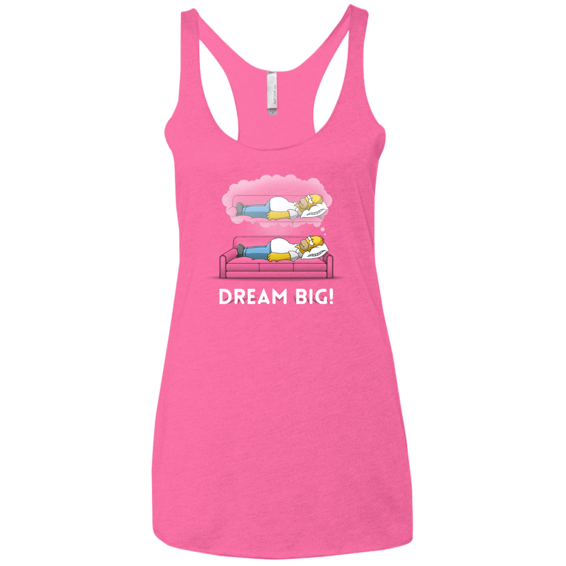 T-Shirts Vintage Pink / X-Small Dream Big! Women's Triblend Racerback Tank