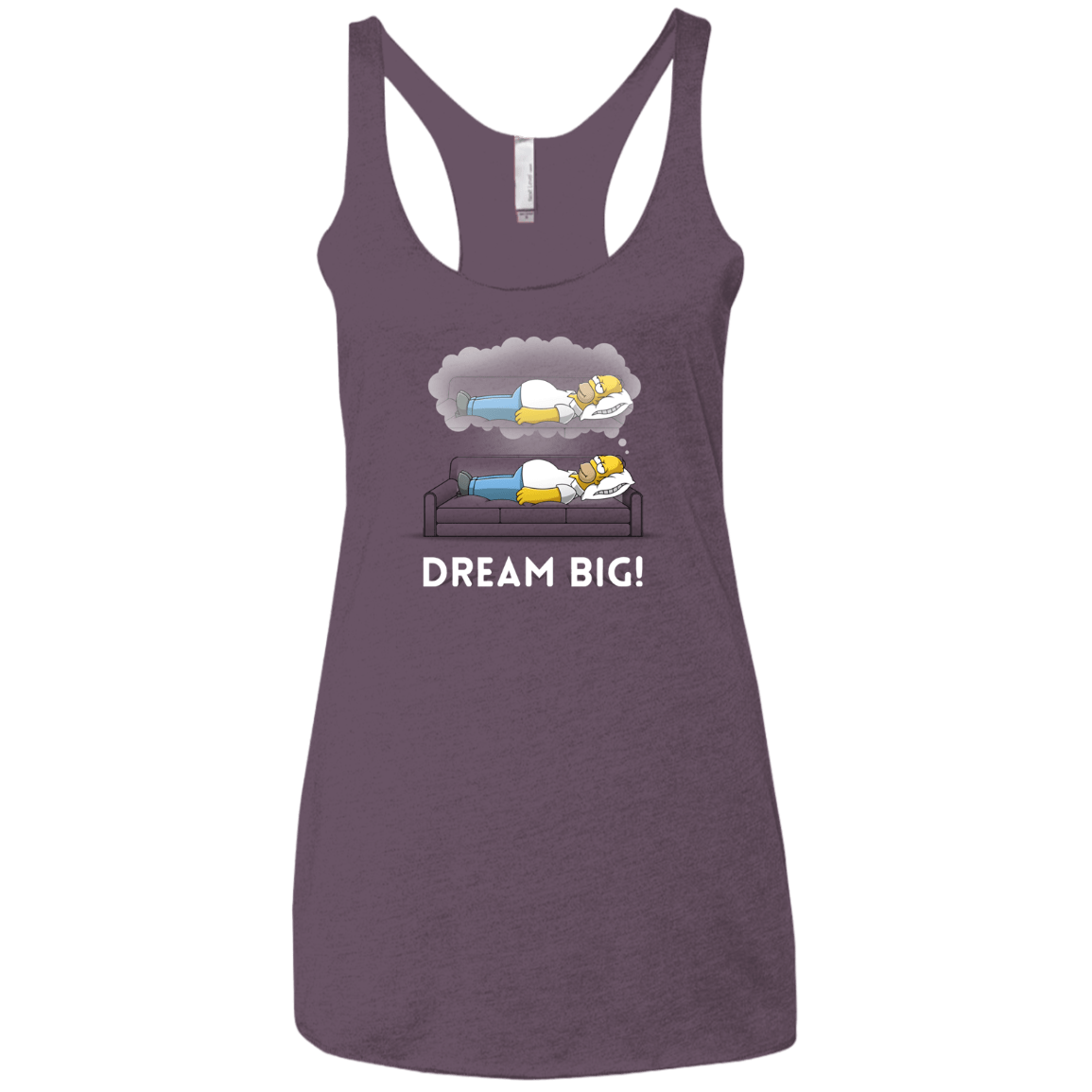 T-Shirts Vintage Purple / X-Small Dream Big! Women's Triblend Racerback Tank