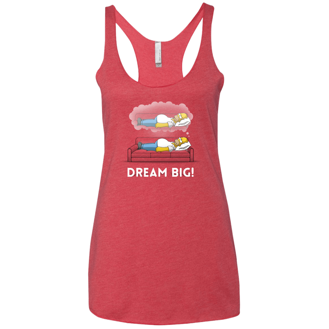 T-Shirts Vintage Red / X-Small Dream Big! Women's Triblend Racerback Tank