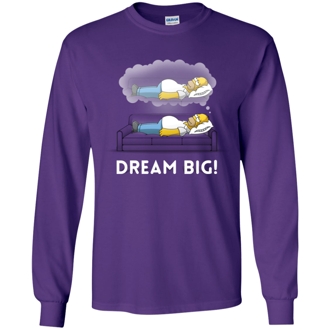 T-Shirts Purple / YS Dream Big! Youth Long Sleeve T-Shirt