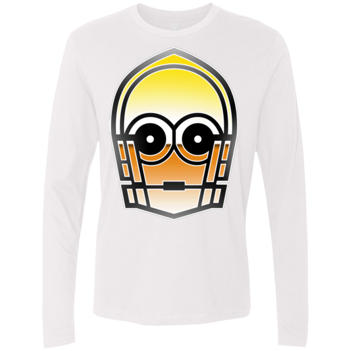 T-Shirts White / Small Droid Men's Premium Long Sleeve