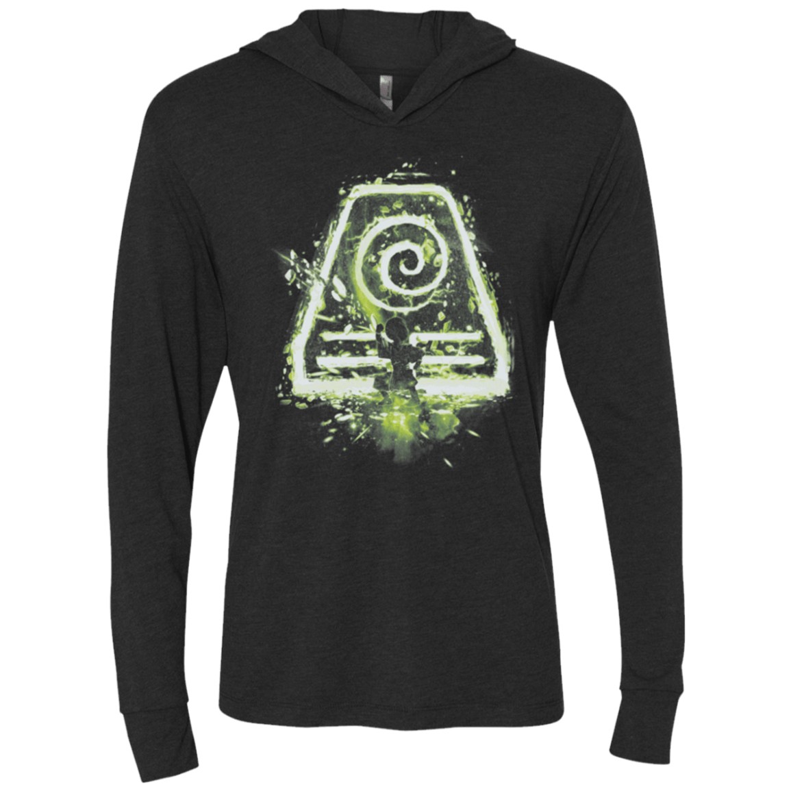 T-Shirts Vintage Black / X-Small Earth Tribe Triblend Long Sleeve Hoodie Tee