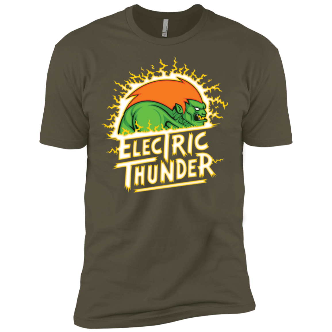 T-Shirts Military Green / X-Small Electric Thunder Men's Premium T-Shirt