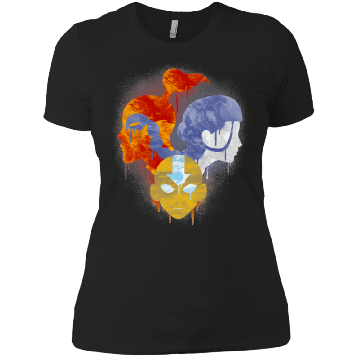 T-Shirts Black / X-Small Elemental Love Triangle Women's Premium T-Shirt