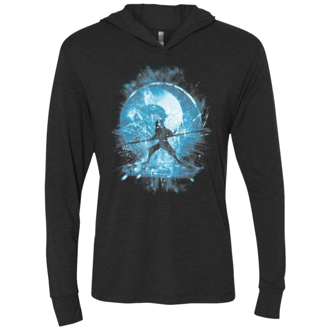 T-Shirts Vintage Black / X-Small Elemental Storm Triblend Long Sleeve Hoodie Tee