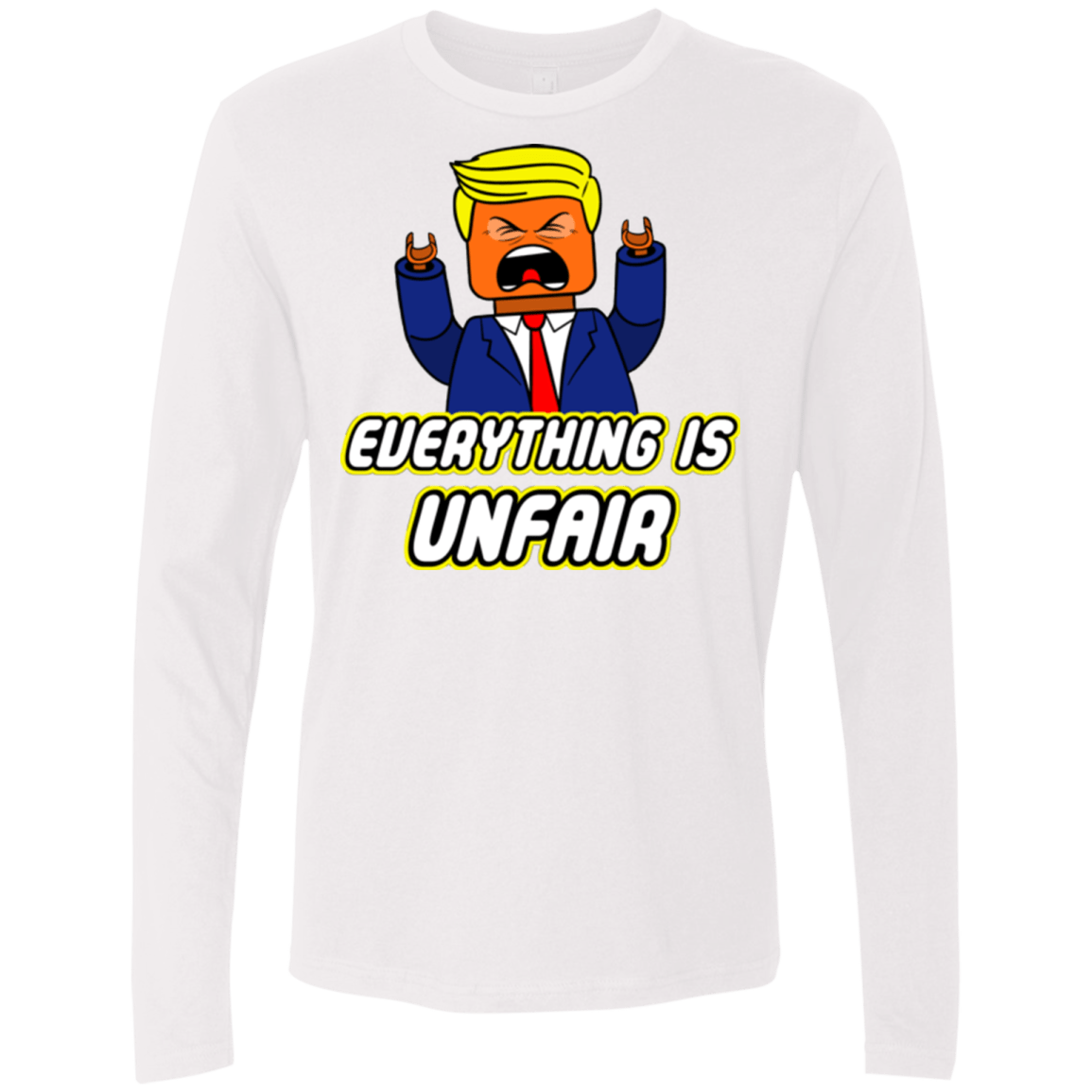 T-Shirts White / Small Everything Is Unfair Men's Premium Long Sleeve
