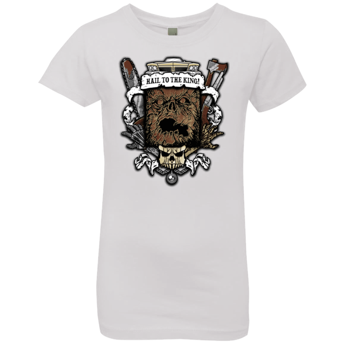 T-Shirts White / YXS Evil Crest Girls Premium T-Shirt