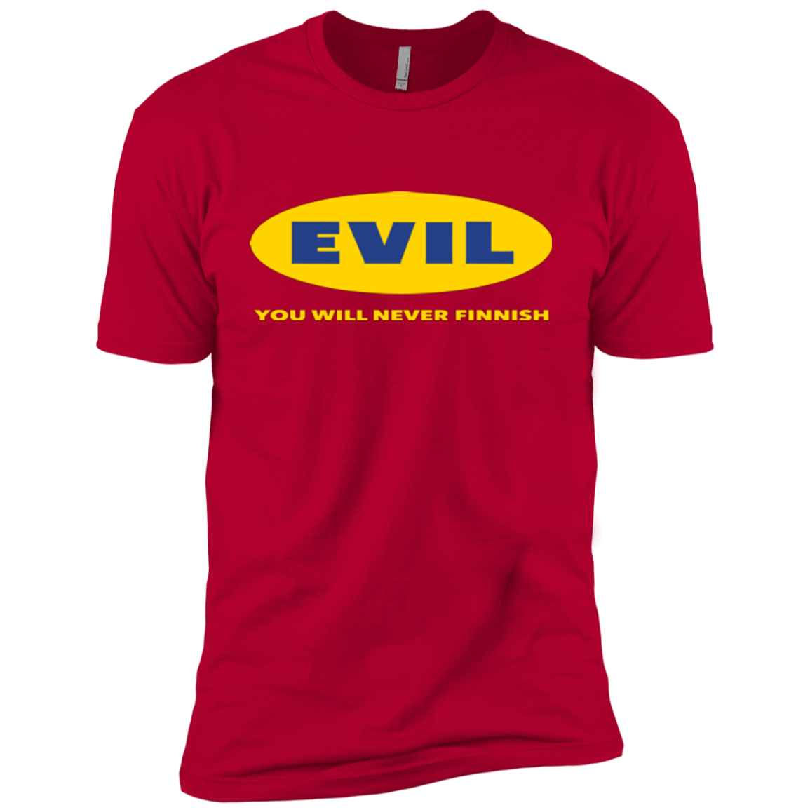 T-Shirts Red / YXS EVIL Never Finnish Boys Premium T-Shirt
