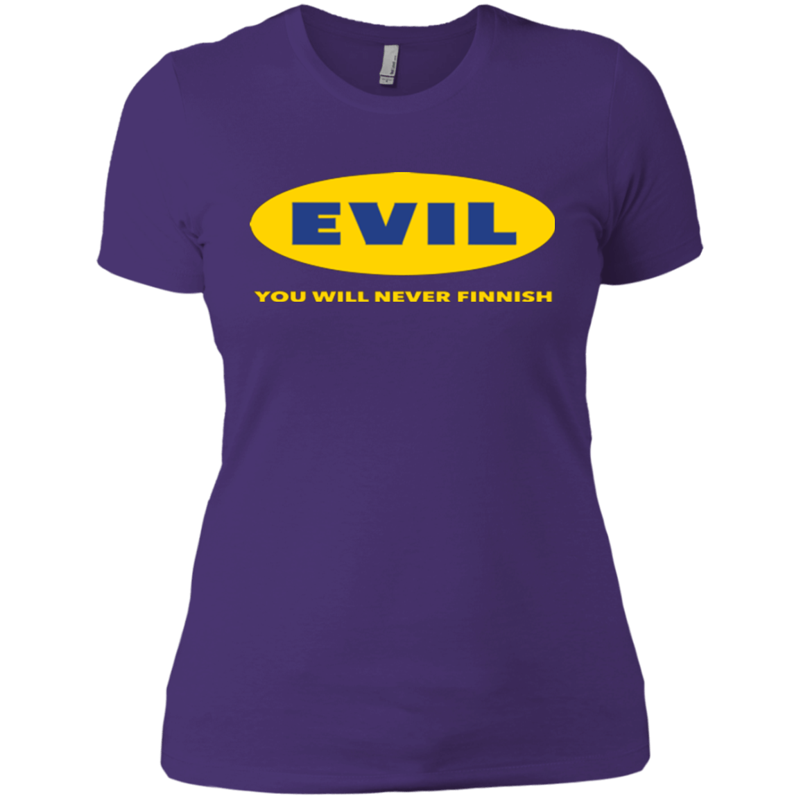 T-Shirts Purple / X-Small EVIL Never Finnish Women's Premium T-Shirt