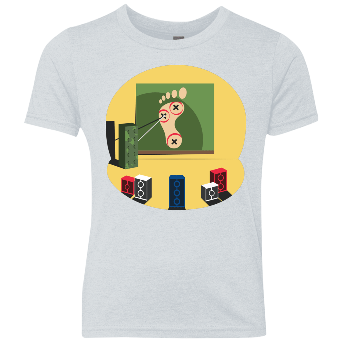 T-Shirts Heather White / YXS Evil Plan Youth Triblend T-Shirt