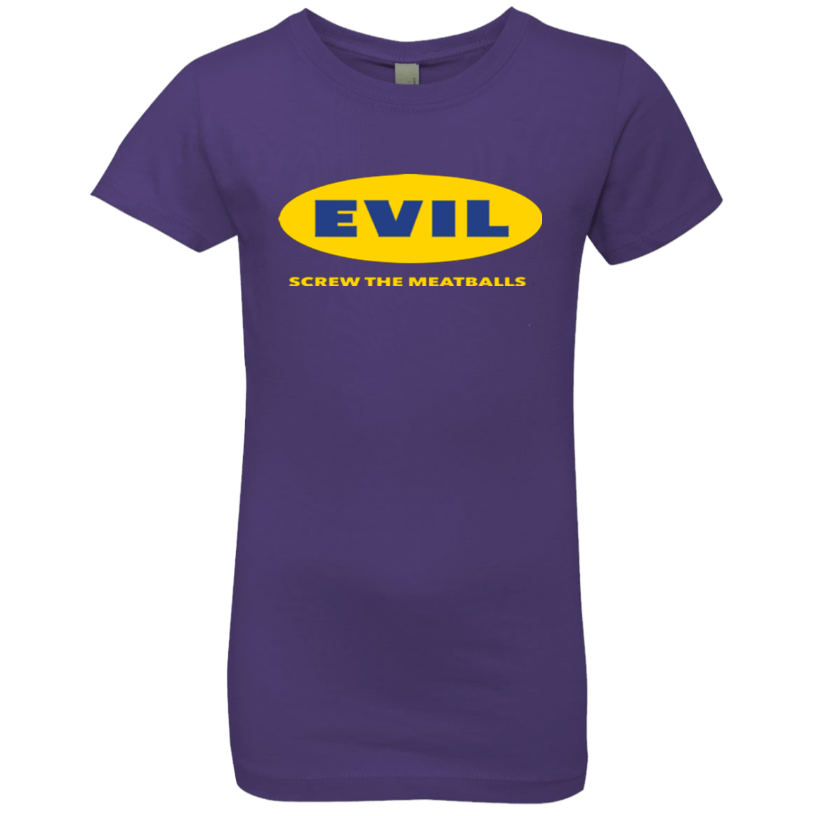 T-Shirts Purple Rush / YXS EVIL Screw The Meatballs Girls Premium T-Shirt