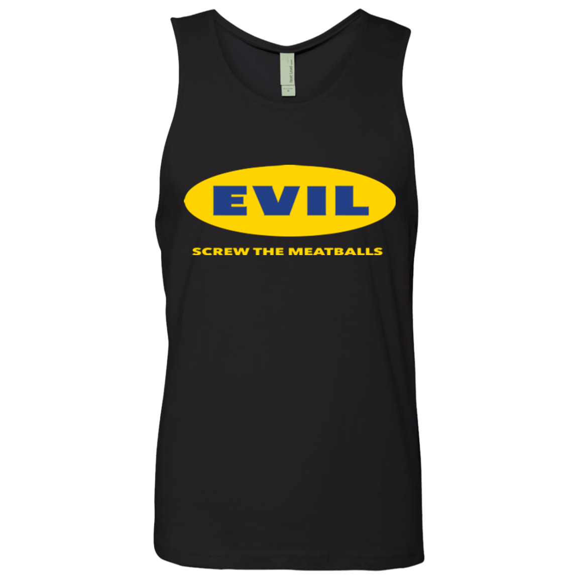T-Shirts Black / Small EVIL Screw The Meatballs Men's Premium Tank Top