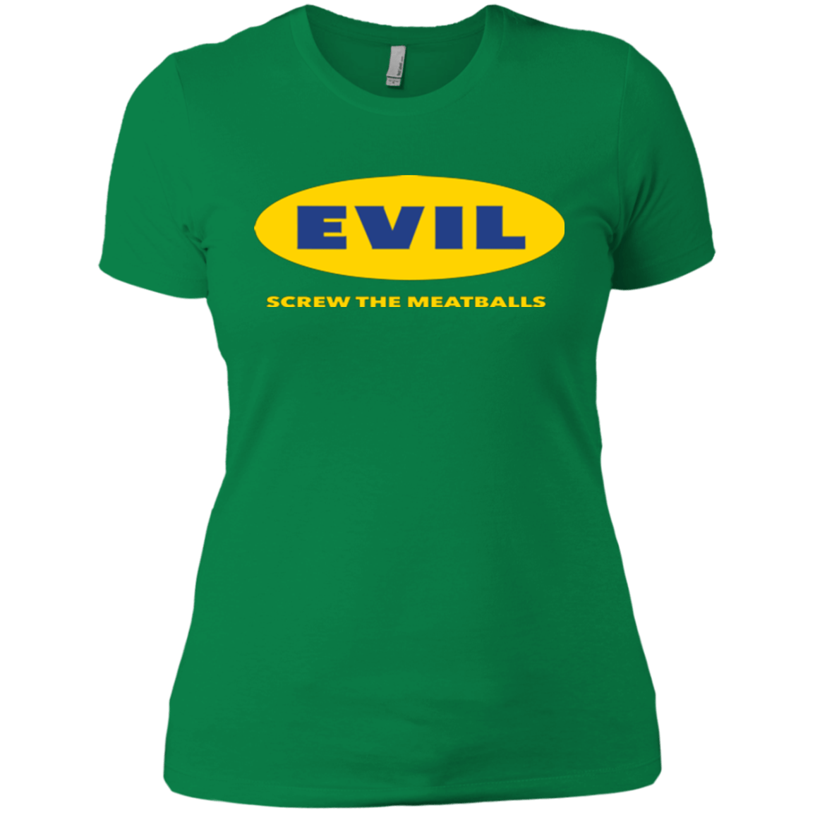T-Shirts Kelly Green / X-Small EVIL Screw The Meatballs Women's Premium T-Shirt