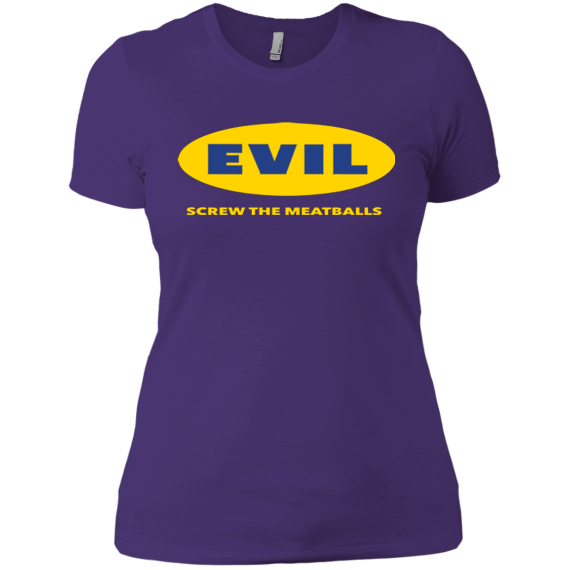 T-Shirts Purple / X-Small EVIL Screw The Meatballs Women's Premium T-Shirt