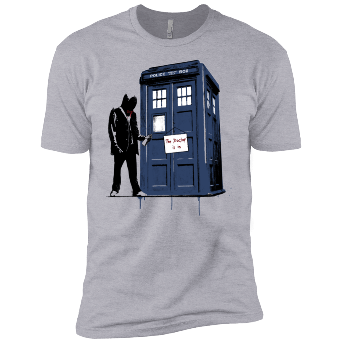 T-Shirts Heather Grey / YXS Exit Through Tardis Boys Premium T-Shirt