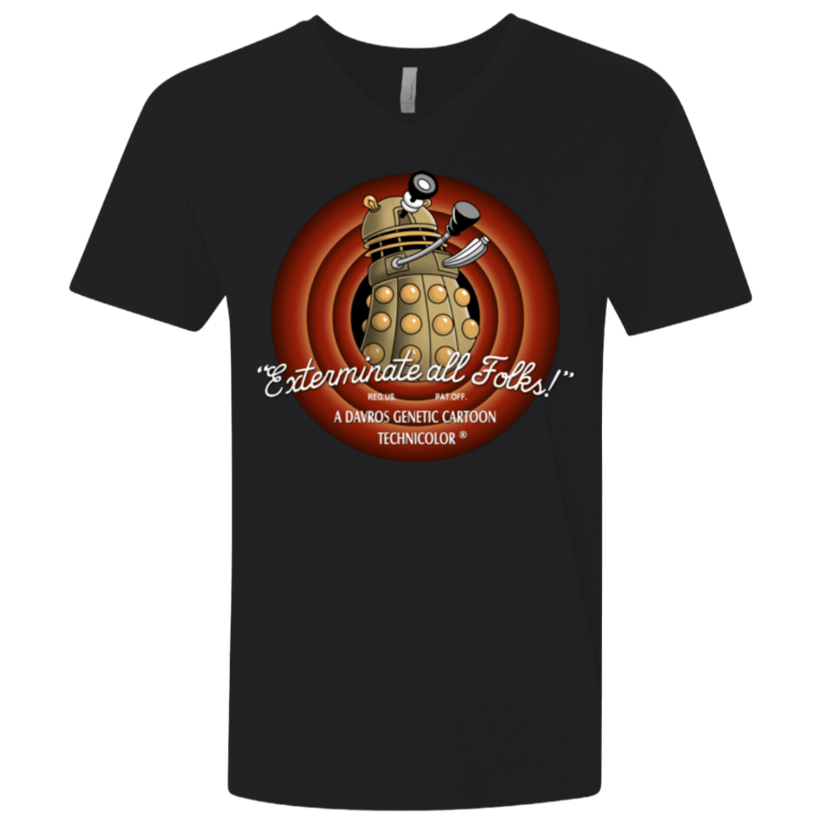 T-Shirts Black / X-Small Exterminate All Folks Men's Premium V-Neck