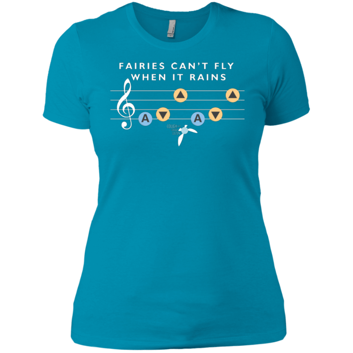 T-Shirts Turquoise / X-Small Fairies Can't Fly When It Rains Women's Premium T-Shirt