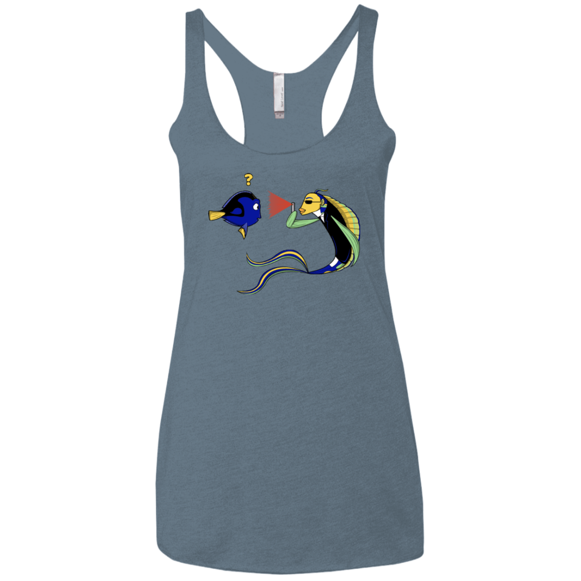 T-Shirts Indigo / X-Small FIB Women's Triblend Racerback Tank