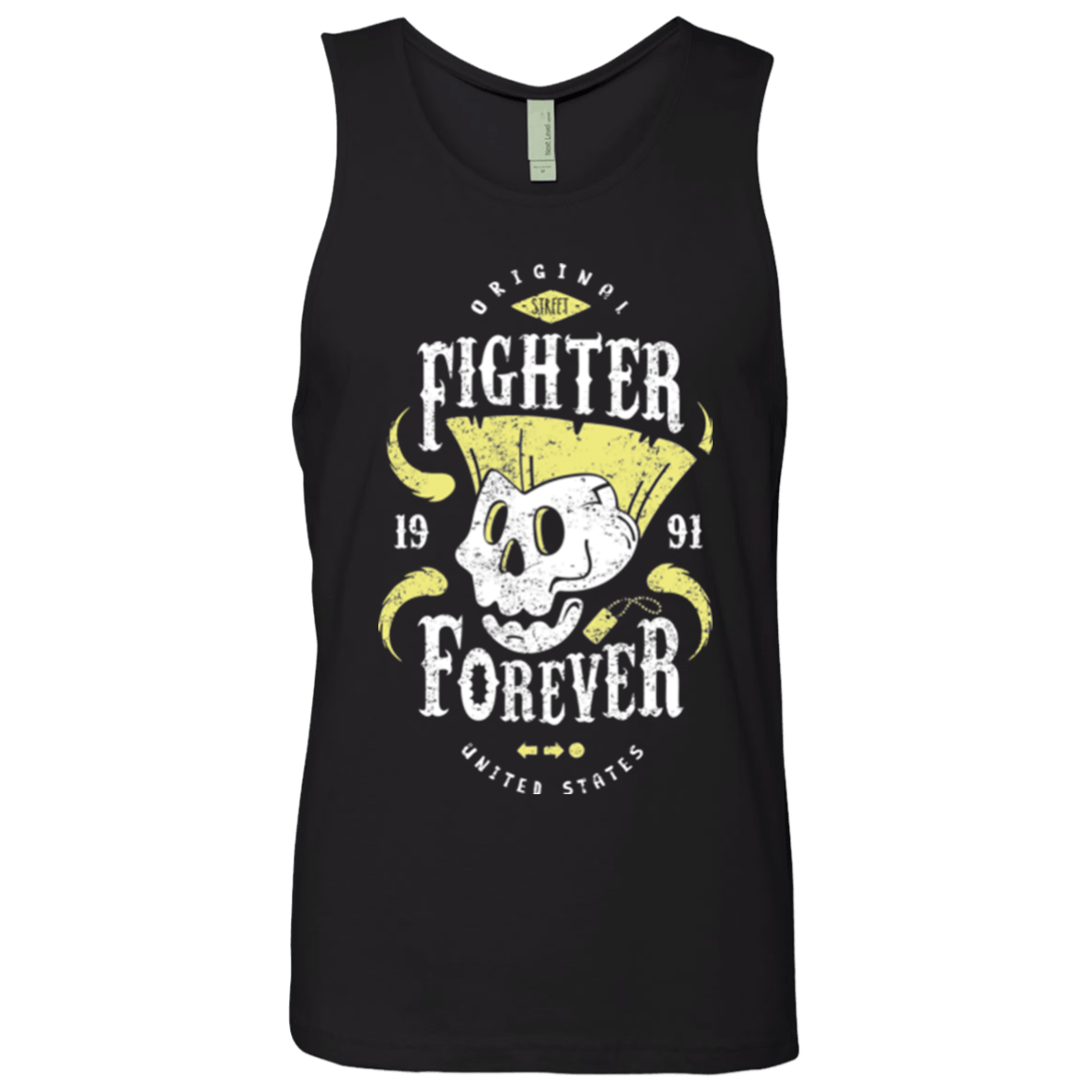 T-Shirts Black / Small Fighter Forever Guile Men's Premium Tank Top