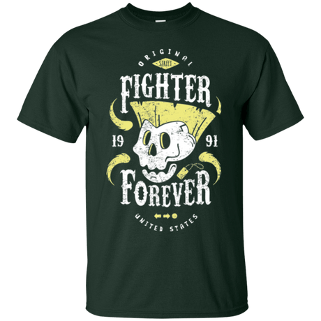 T-Shirts Forest Green / Small Fighter Forever Guile T-Shirt