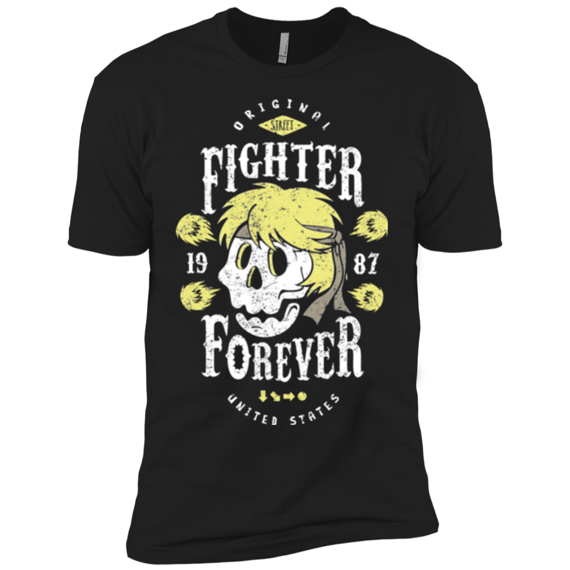 T-Shirts Black / YXS Fighter Forever Ken Boys Premium T-Shirt