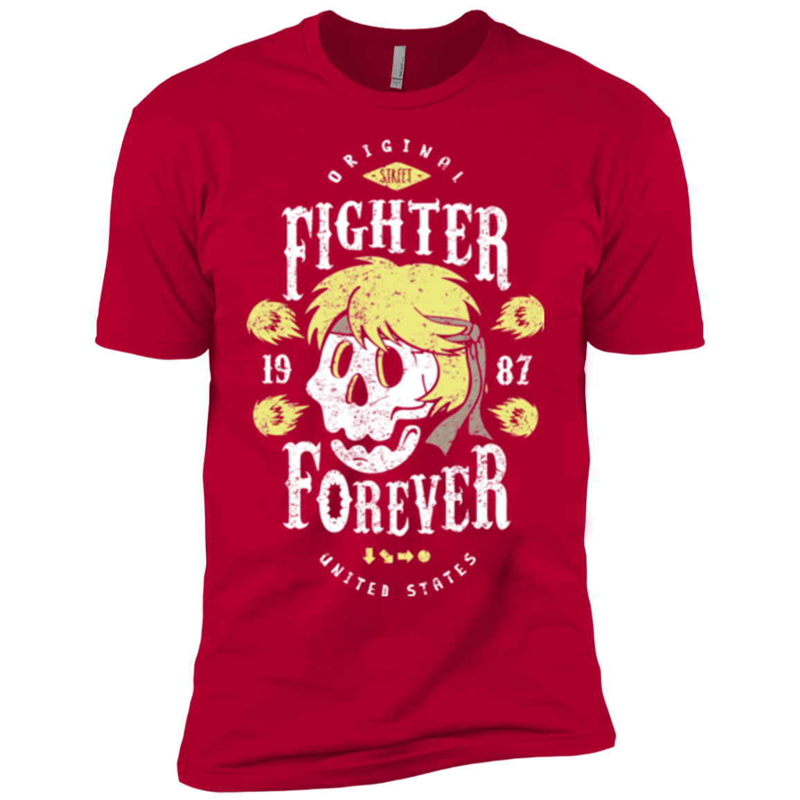 T-Shirts Red / YXS Fighter Forever Ken Boys Premium T-Shirt