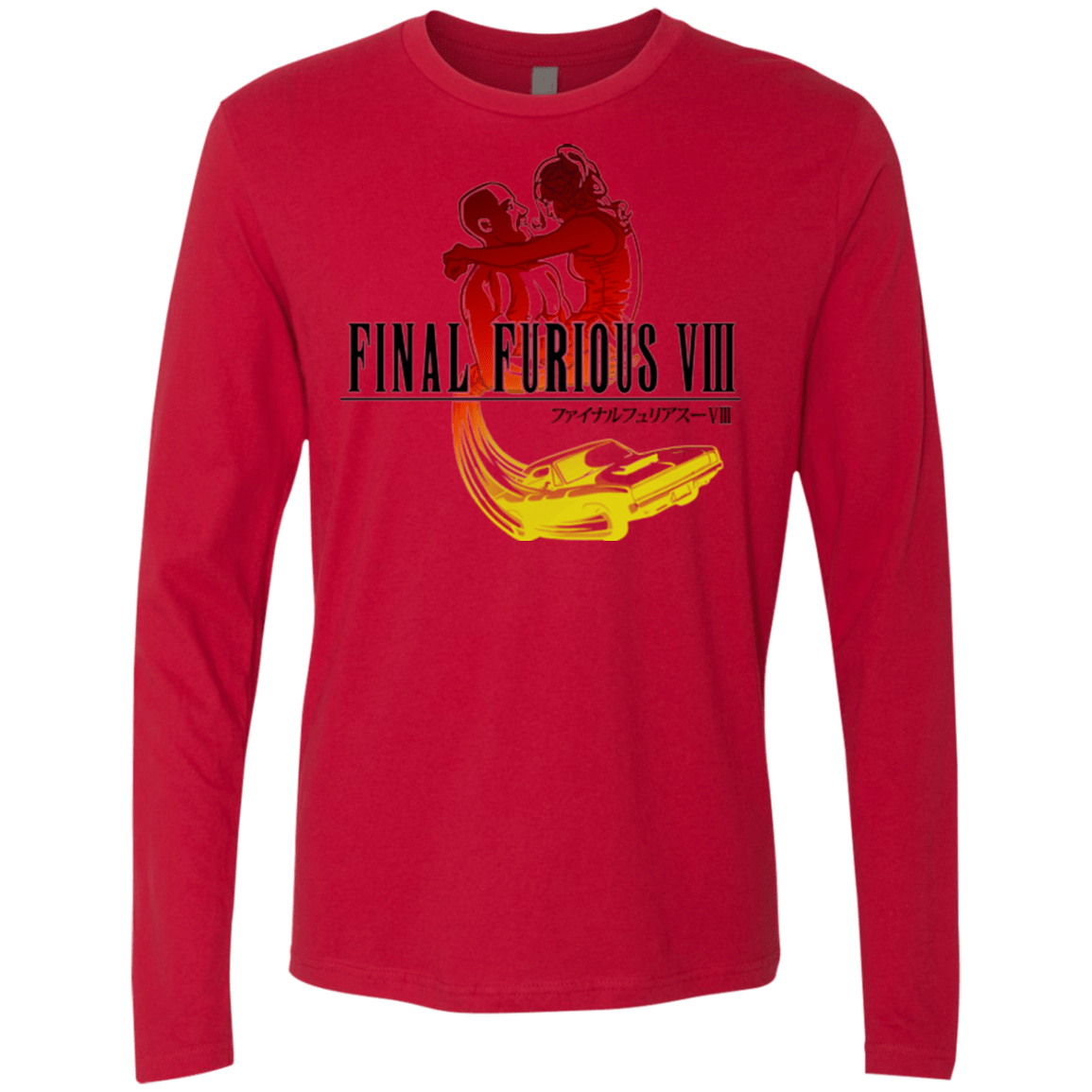 T-Shirts Red / Small Final Furious 8 Men's Premium Long Sleeve