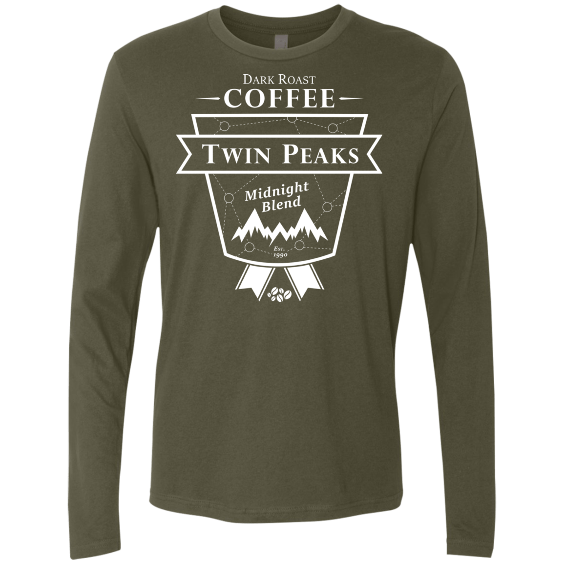 T-Shirts Military Green / Small Finest Black Men's Premium Long Sleeve