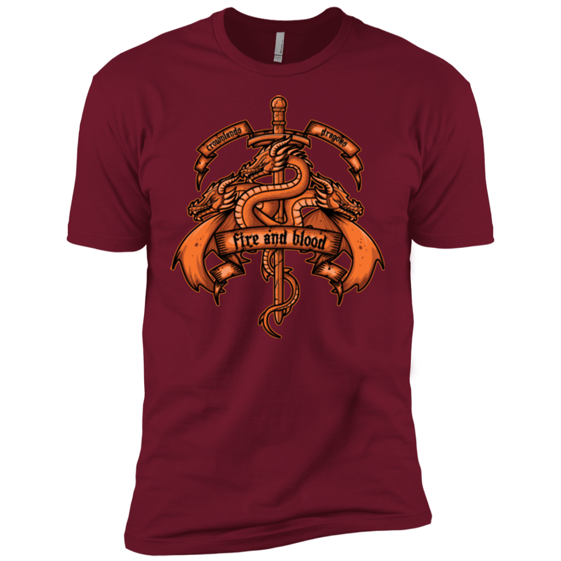 T-Shirts Cardinal / X-Small FIRE AND BLOOD Men's Premium T-Shirt