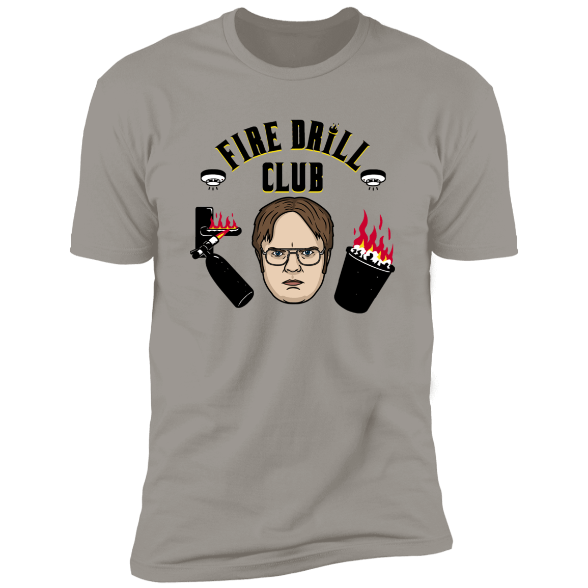T-Shirts Light Grey / S Fire Drill Club Men's Premium T-Shirt