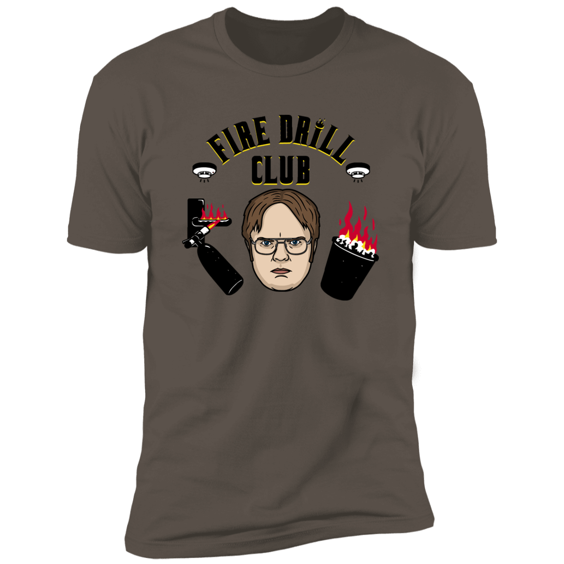 T-Shirts Warm Grey / S Fire Drill Club Men's Premium T-Shirt