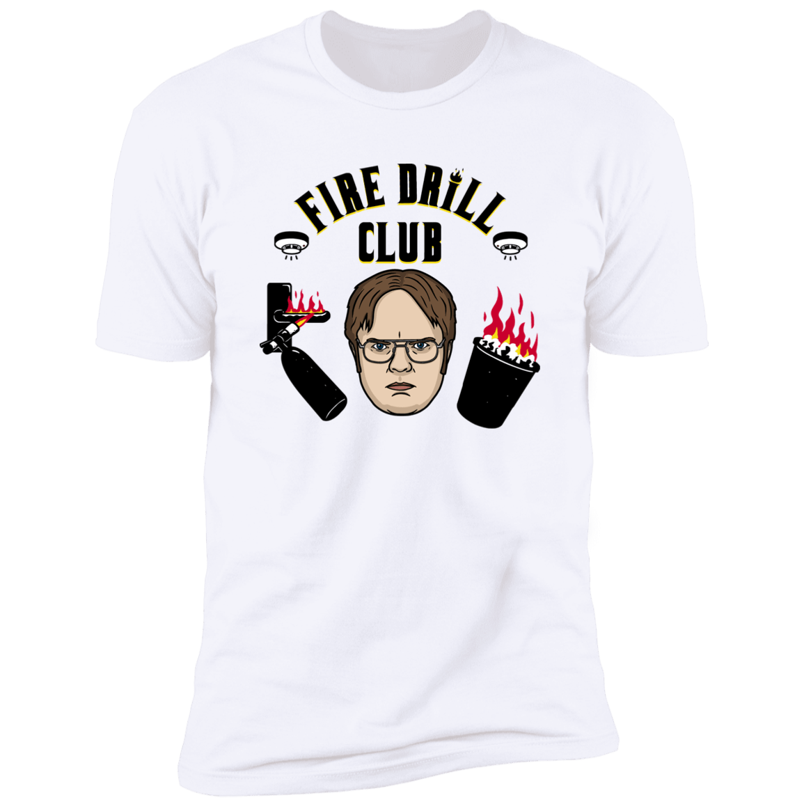 T-Shirts White / S Fire Drill Club Men's Premium T-Shirt