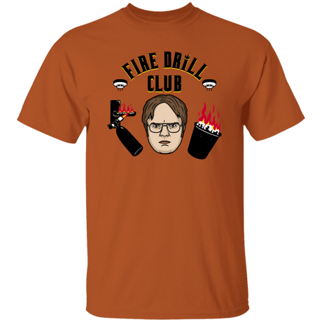 T-Shirts Texas Orange / S Fire Drill Club T-Shirt