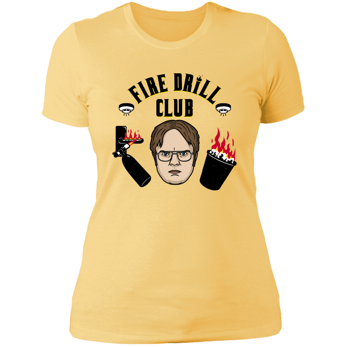 T-Shirts Banana Cream/ / S Fire Drill Club Women's Premium T-Shirt