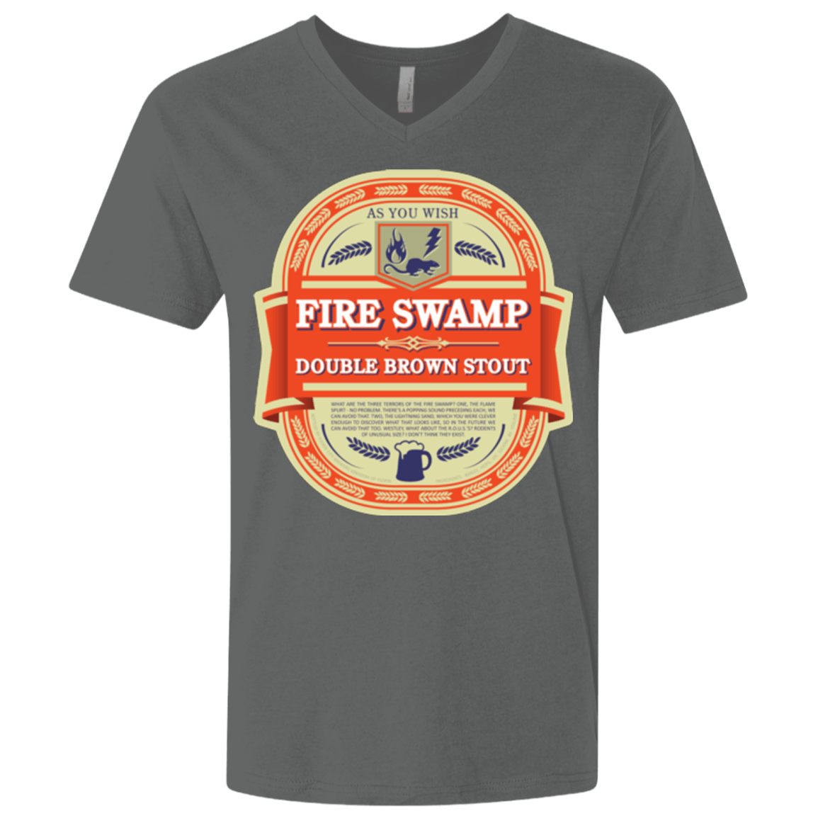 T-Shirts Heavy Metal / X-Small Fire Swamp Ale Men's Premium V-Neck