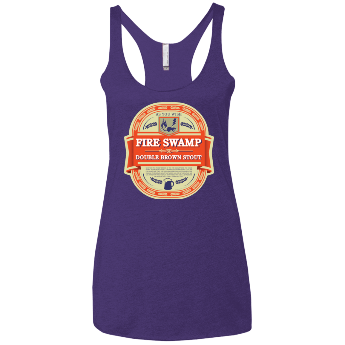 T-Shirts Purple / X-Small Fire Swamp Ale Women's Triblend Racerback Tank