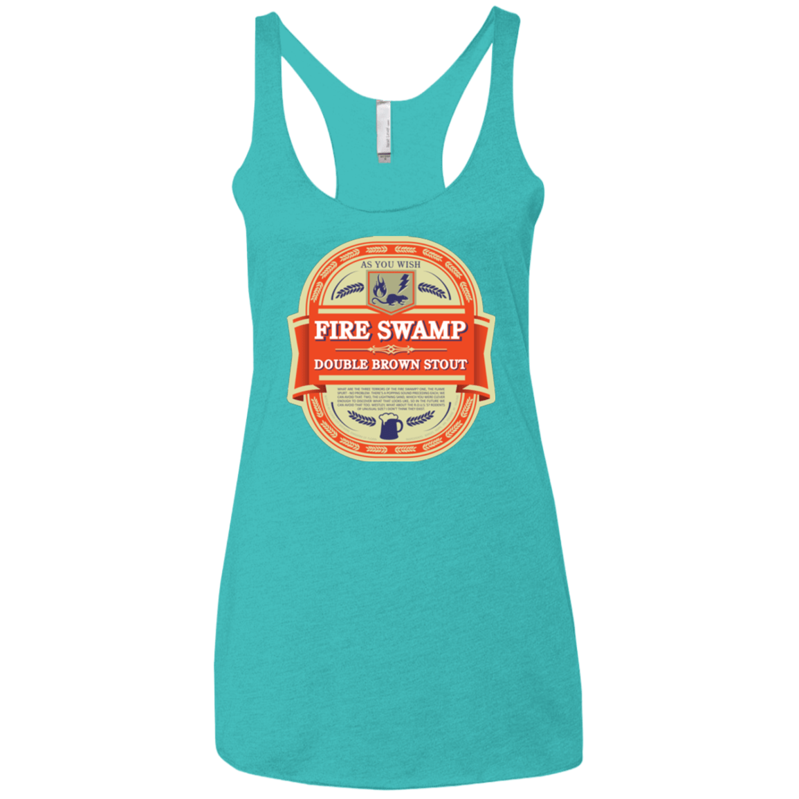 T-Shirts Tahiti Blue / X-Small Fire Swamp Ale Women's Triblend Racerback Tank