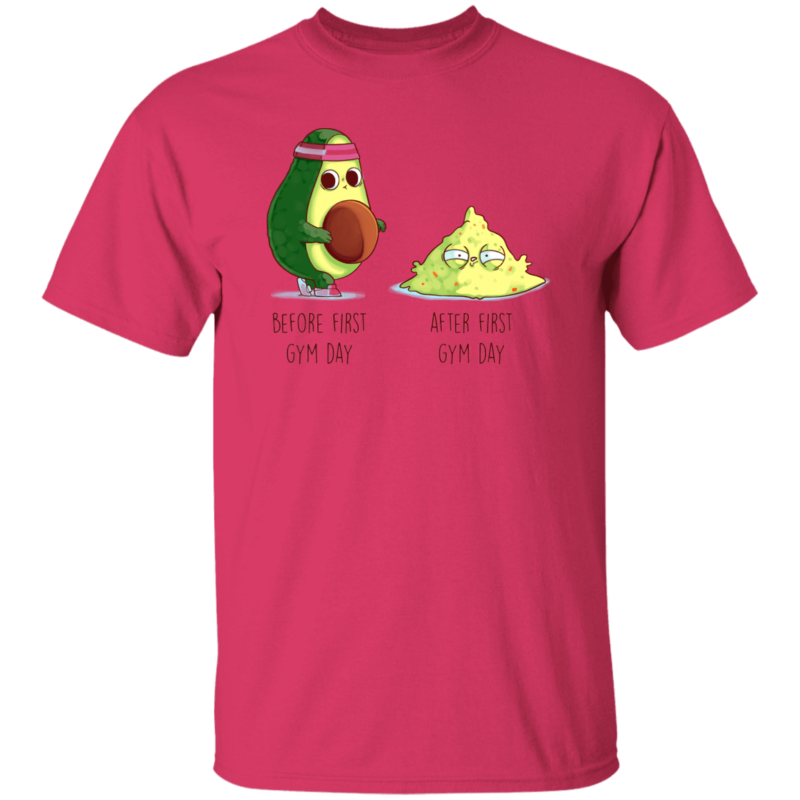 T-Shirts Heliconia / S First Gym Day Avocado T-Shirt