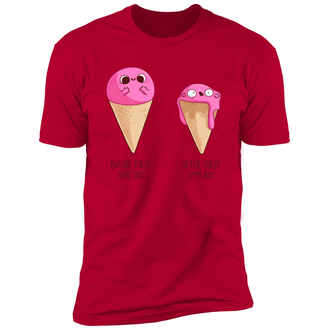 T-Shirts Red / S First Gym Day Men's Premium T-Shirt