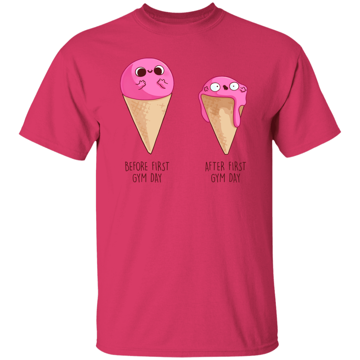 T-Shirts Heliconia / S First Gym Day T-Shirt