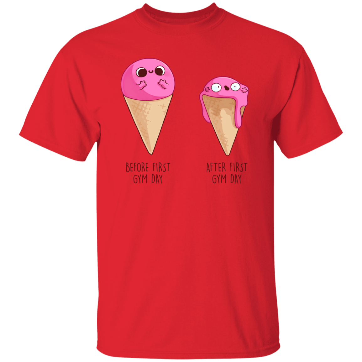 T-Shirts Red / S First Gym Day T-Shirt