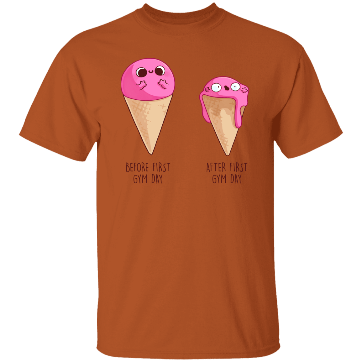 T-Shirts Texas Orange / S First Gym Day T-Shirt