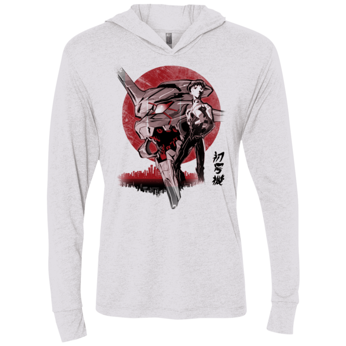 T-Shirts Heather White / X-Small First Unit Triblend Long Sleeve Hoodie Tee