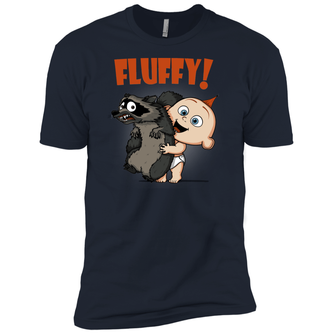 T-Shirts Midnight Navy / YXS Fluffy Raccoon Boys Premium T-Shirt