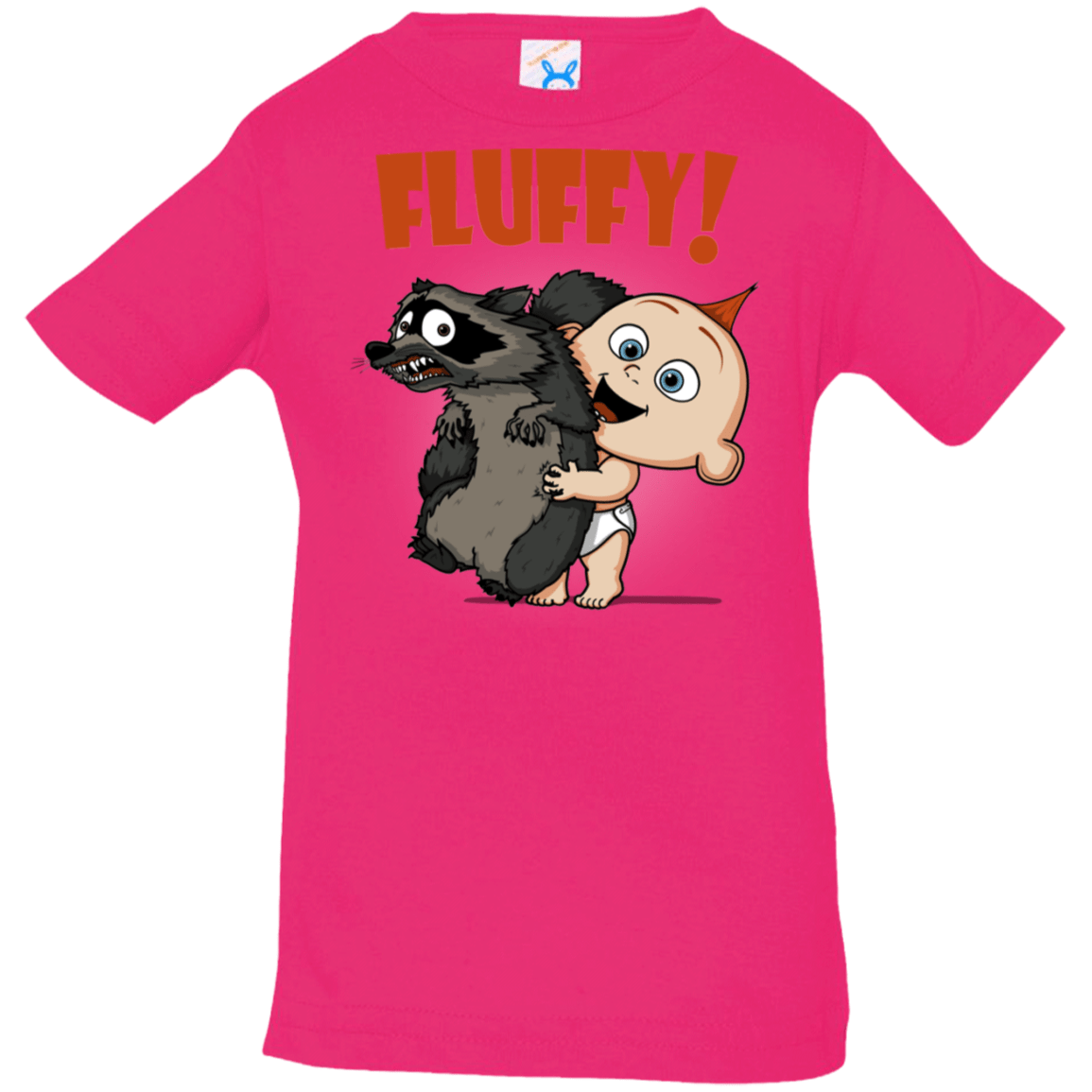 T-Shirts Hot Pink / 6 Months Fluffy Raccoon Infant Premium T-Shirt