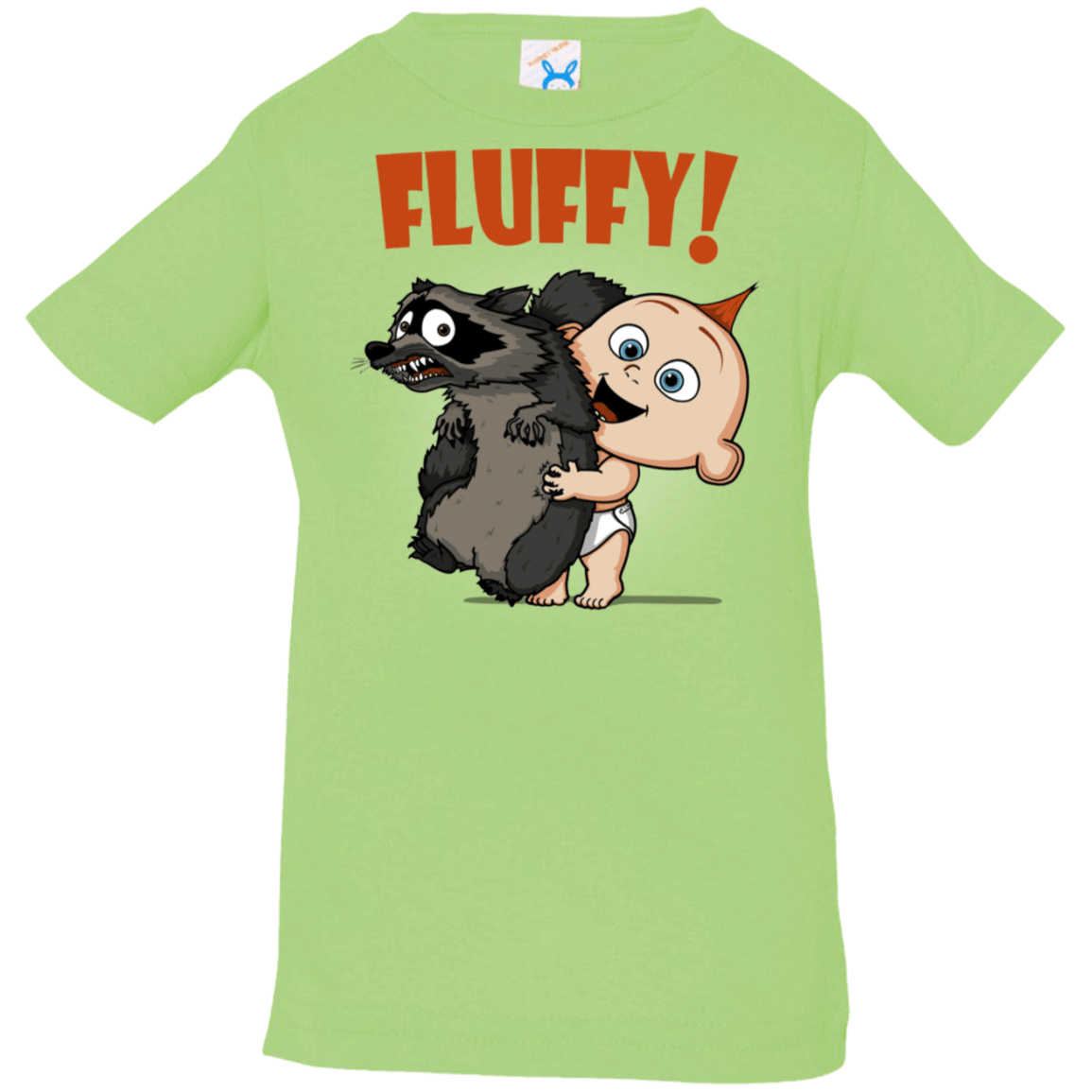 T-Shirts Key Lime / 6 Months Fluffy Raccoon Infant Premium T-Shirt