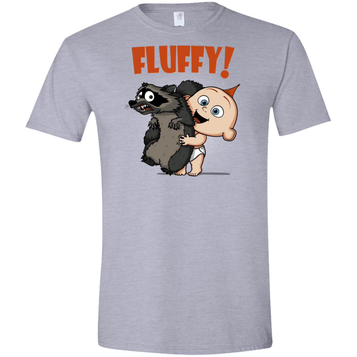 T-Shirts Sport Grey / X-Small Fluffy Raccoon Men's Semi-Fitted Softstyle